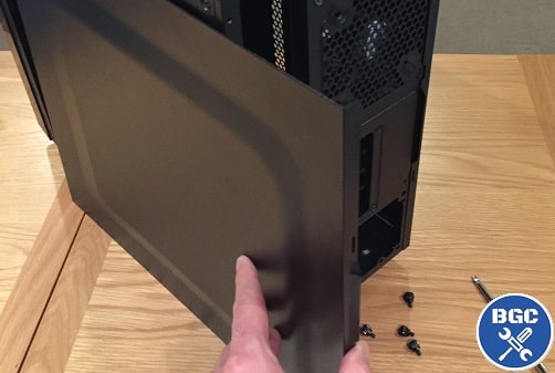Opening a PC case for the first time
