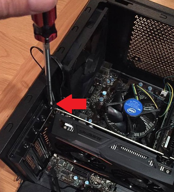 How to install graphics card on motherboard photo guide 