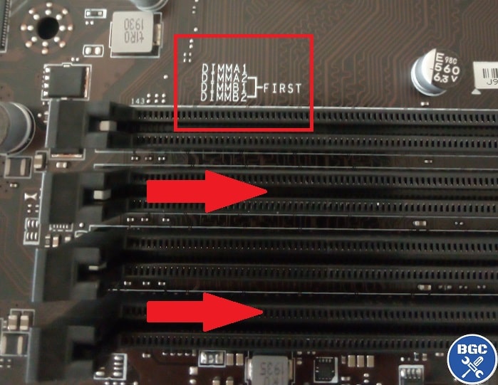 Which memory slots to use first row Which memory slots to use first row