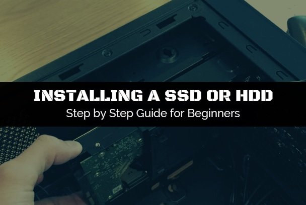 The steps to installing a standard SATA SSD or HDD